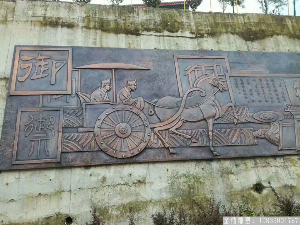 鍛銅古代銅浮雕,仿古代特色銅浮雕